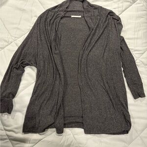 tea n rose Charcoal Gray Open-Front Women's Cardigan